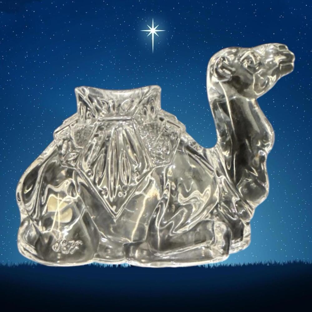 Princess House Lead Crystal Camel 791 Nativity Christmas Germany VTG 1998 New